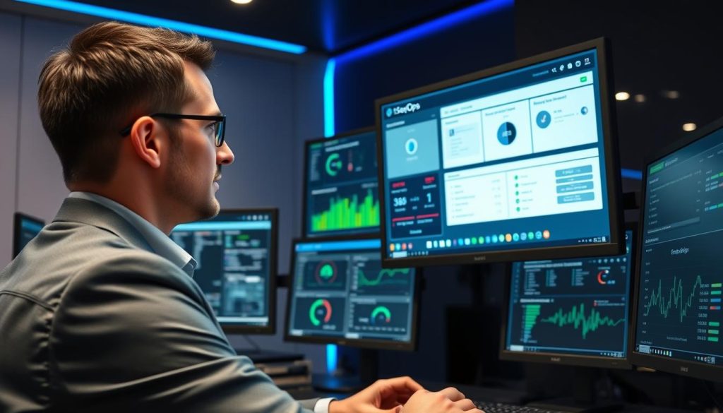 Cybersecurity professional using SeqOps to protect enterprise systems
