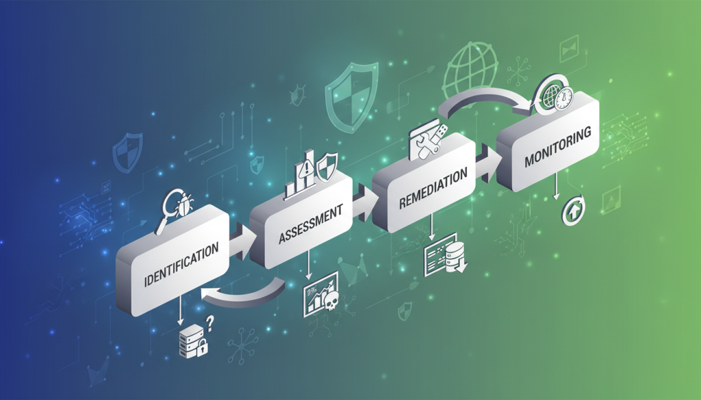 Vulnerability management process diagram