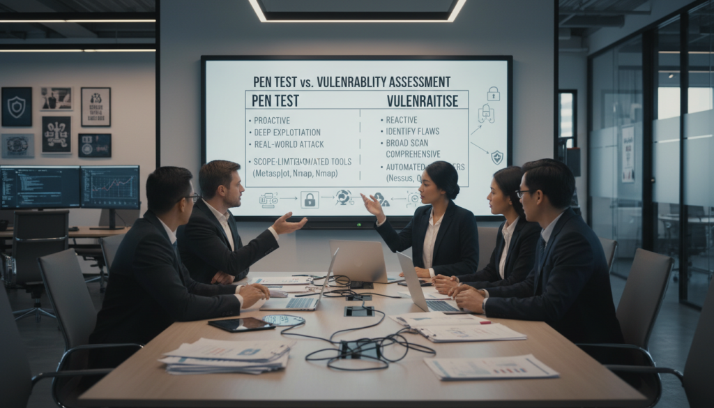 pen test vs vulnerability assessment